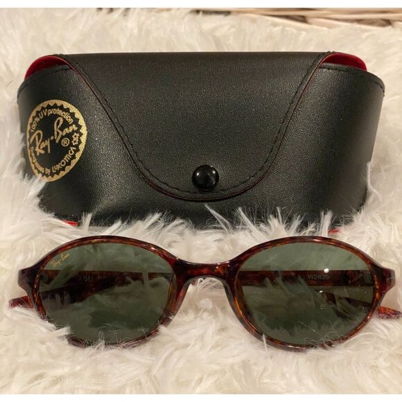 Vintage B&L Ray Ban W2835 Cherry Tortoise G15 Glass Side Street Cats Cateye Case - Picture 1 of 9
